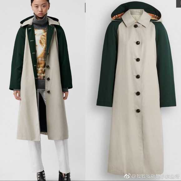 Burberry detachable hood wool and cotton gabardine - Picture 8 of 8